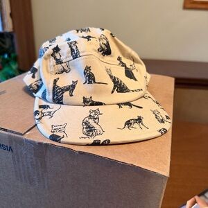Cool Cat Print Five Panel Hat